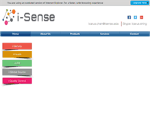 Tablet Screenshot of isense.asia